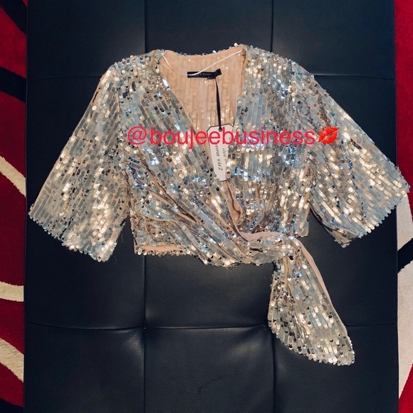ZARA Sequin Blouse - Picture 7 of 7